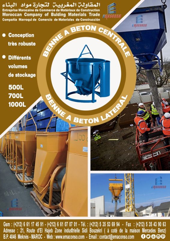 BENNES À BÉTON CENTRAL