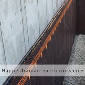 NAPPE DRAINANTE A EXCROISSANCE