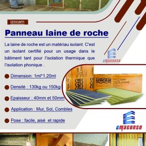 Panneau laine de roche