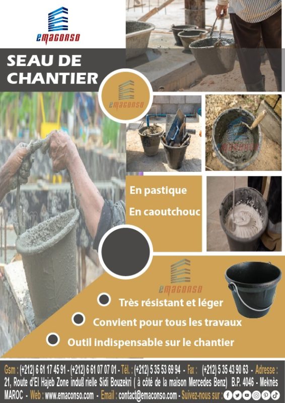 SEAU DE CHANTIER