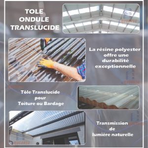 TÔLE ONDULE TRANSLUCIDE