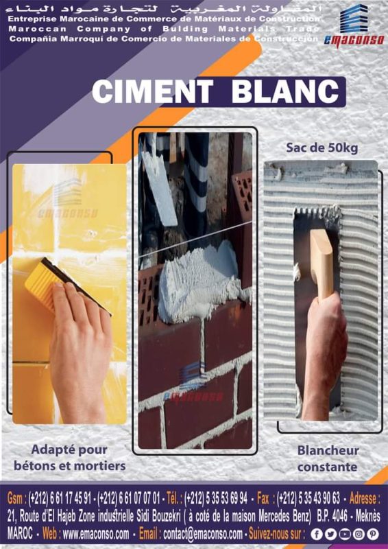 ciment blanc