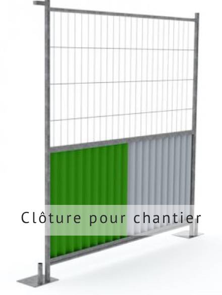 clôture mobile pour chantier