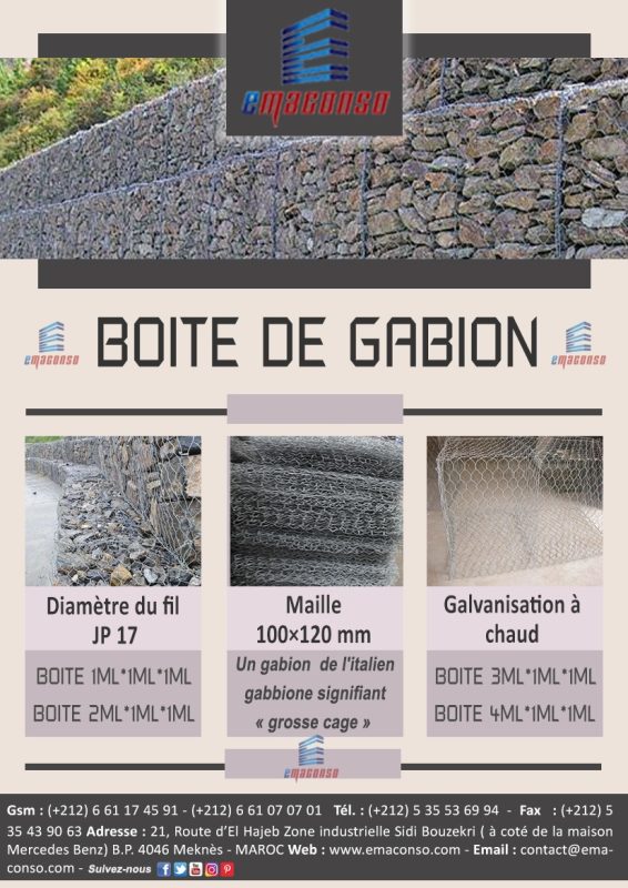 BOITE DE GABION