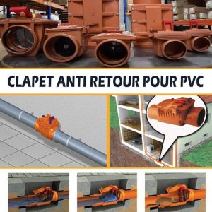 CLAPET ANTI-RETOUR POUR PVC