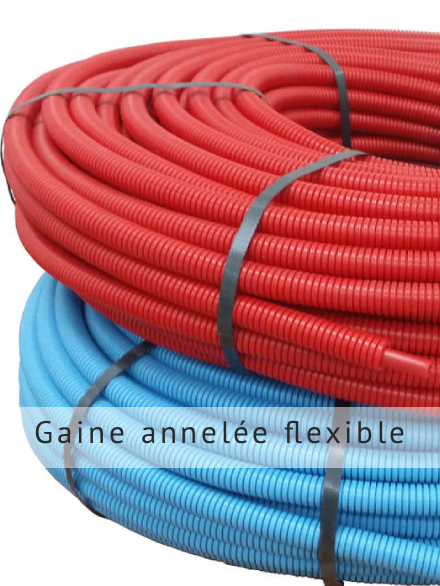 Gaine annelée flexible