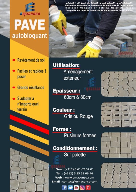 PAVÉ AUTOBLOQUANT
