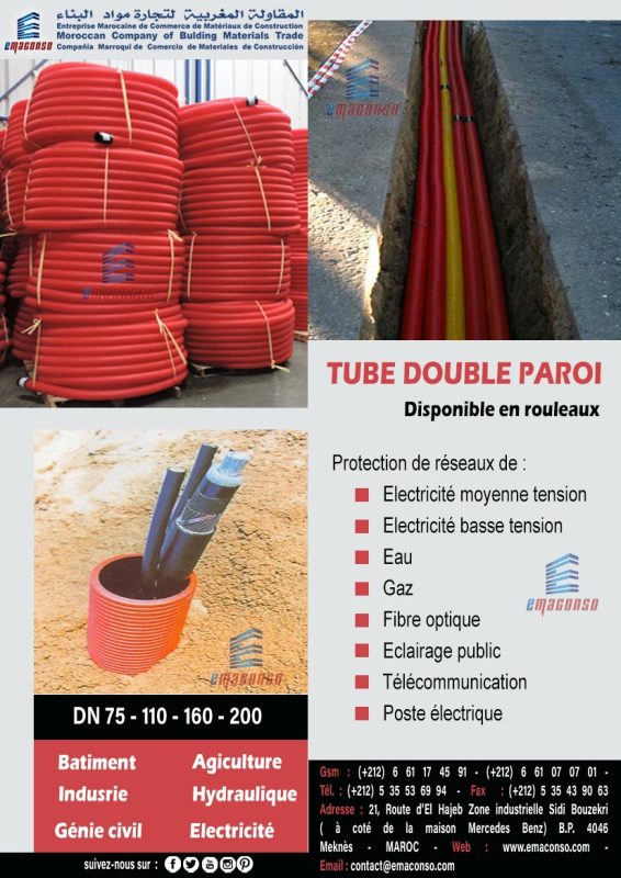 TUBE DOUBLE PAROI