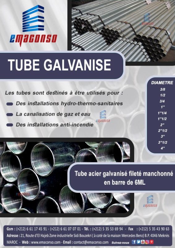TUBE GALVANISÉ