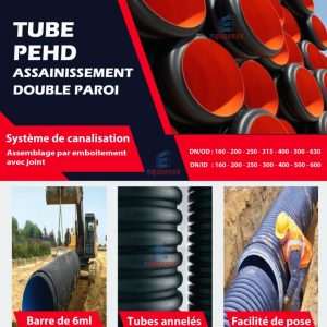 TUBE PEHD DOUBLE PAROI