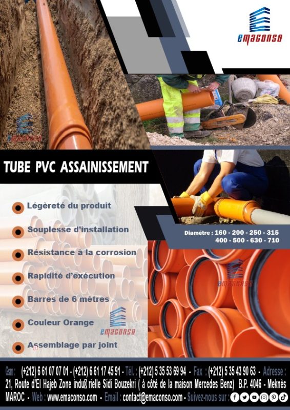 TUBE PVC ASSAINISSEMENT