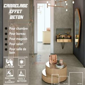 CARRELAGE EFFET BETON