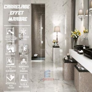 CARRELAGE EFFET MARBRE