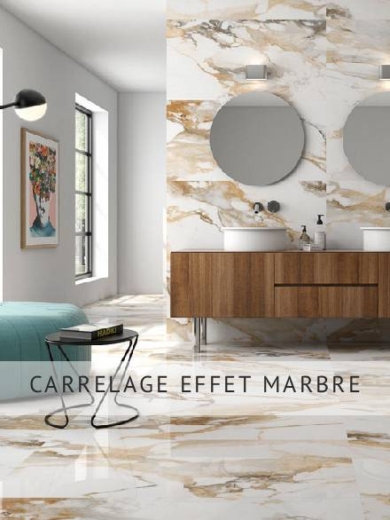CARRELAGE EFFET MARBRE
