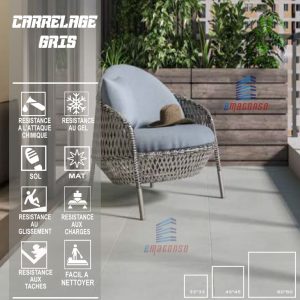 CARRELAGE GRIS