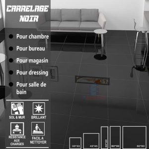 CARRELAGE NOIR